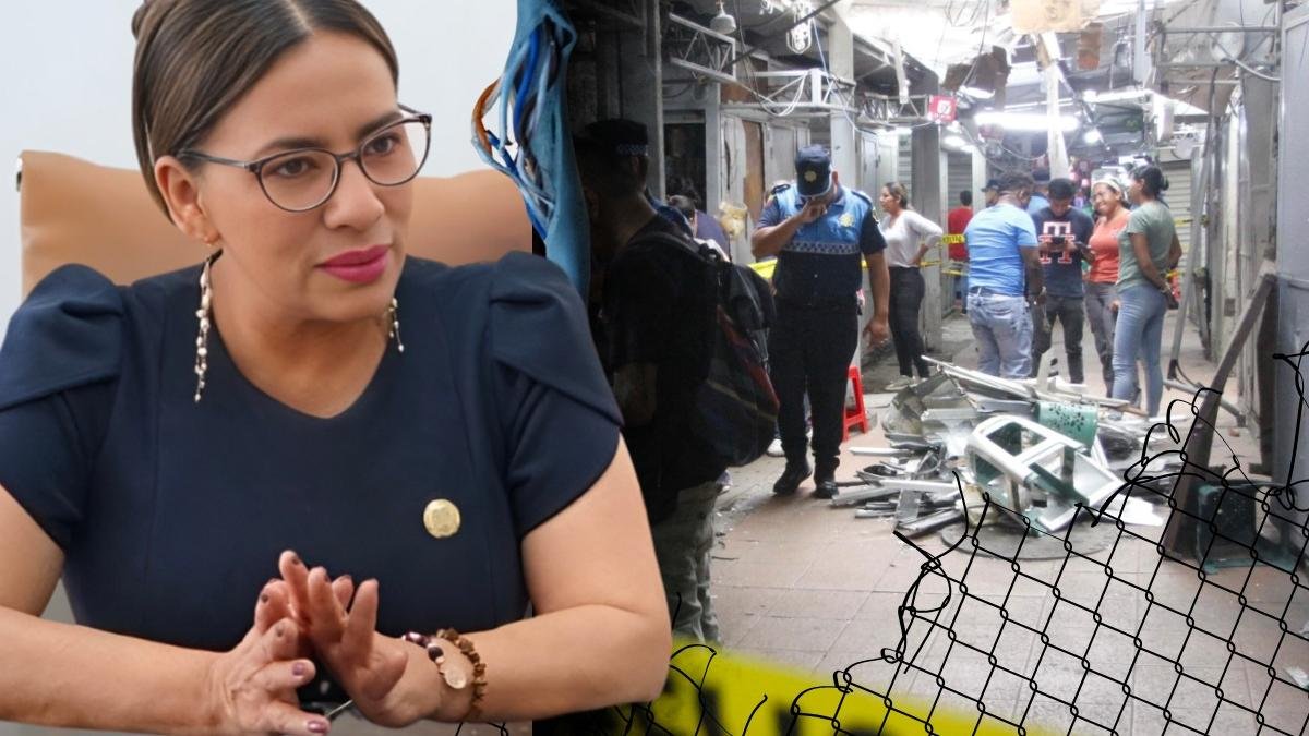 La gobernadora del Guayas, Zaida Rovira, se reunió con los comerciantes de La Bahía.