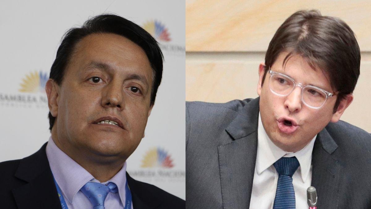 Fernando Villavicencio, de Ecuador, y Miguel Uribe, de Colombia.