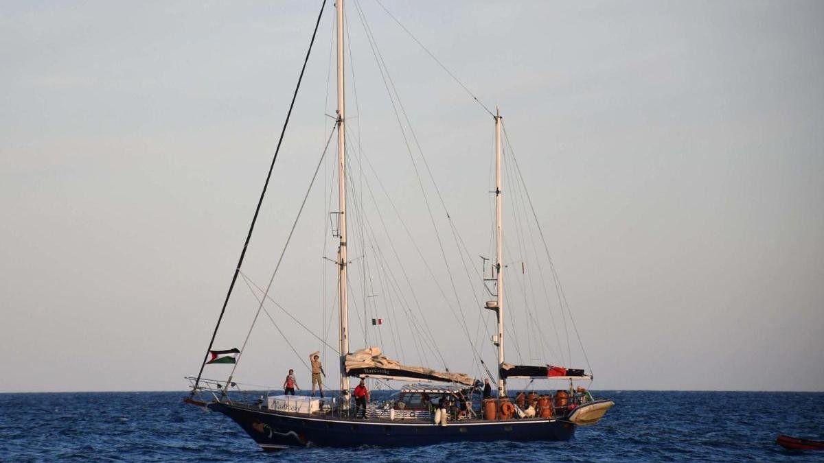 Fotografagía de archivo del Madleen, el barco de la Flotilla de la Libertad que se dirige a Gaza.
