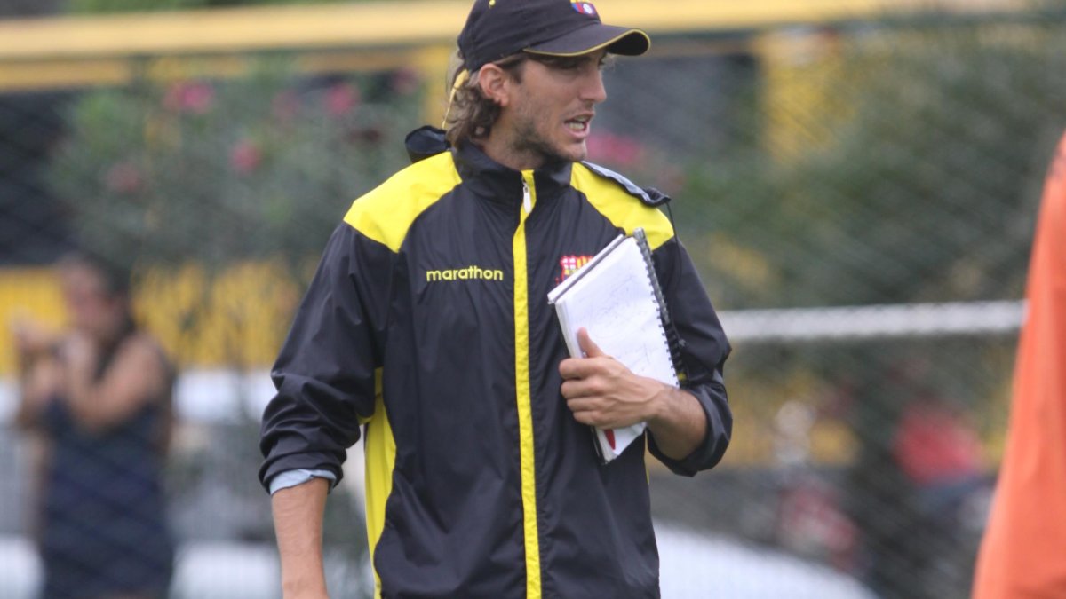 Luis Zubeldía en su paso por Barcelona durante la temporada 2011-2012.