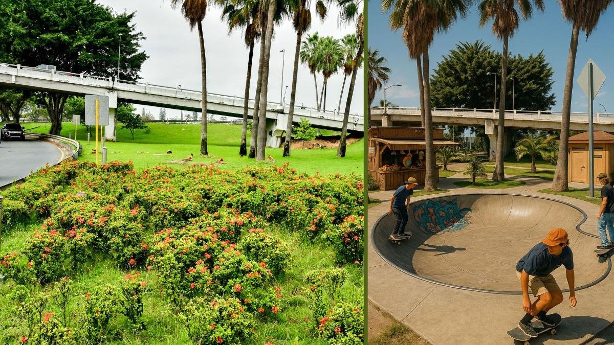 La idea de hacer un skatepark promueve la utilización de áreas verdes en dos espacios del ingreso a Samborondón.