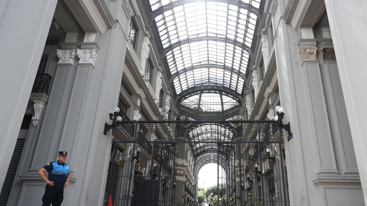 Fachada del Municipio de Guayaquil, centro de la ciudad.
