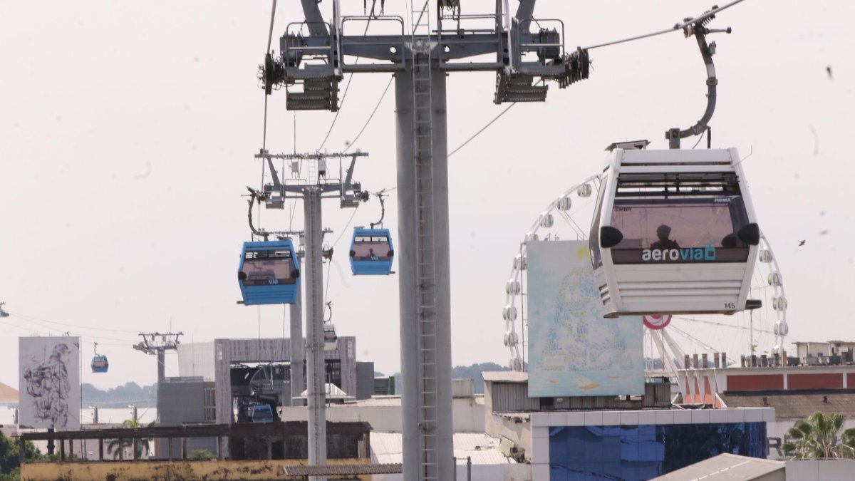 El sistema de transporte aerosuspendido de Guayaquil.
