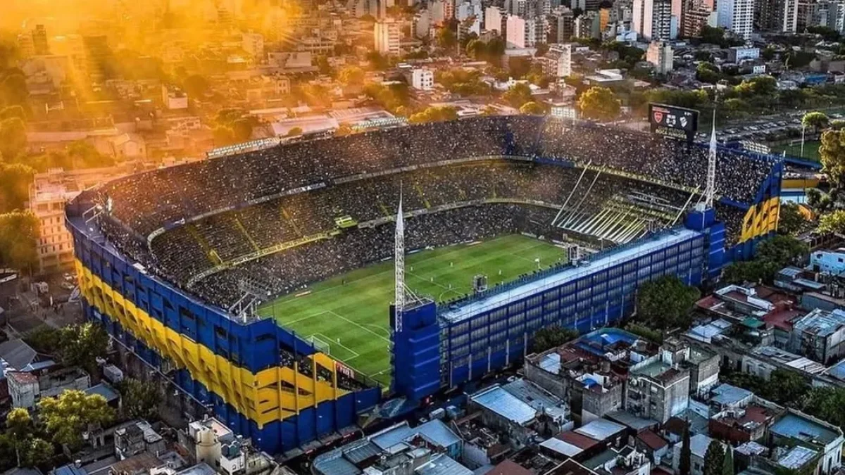 La Bombonera el legendario estadio de Boca Juniors en Buenos Aires.