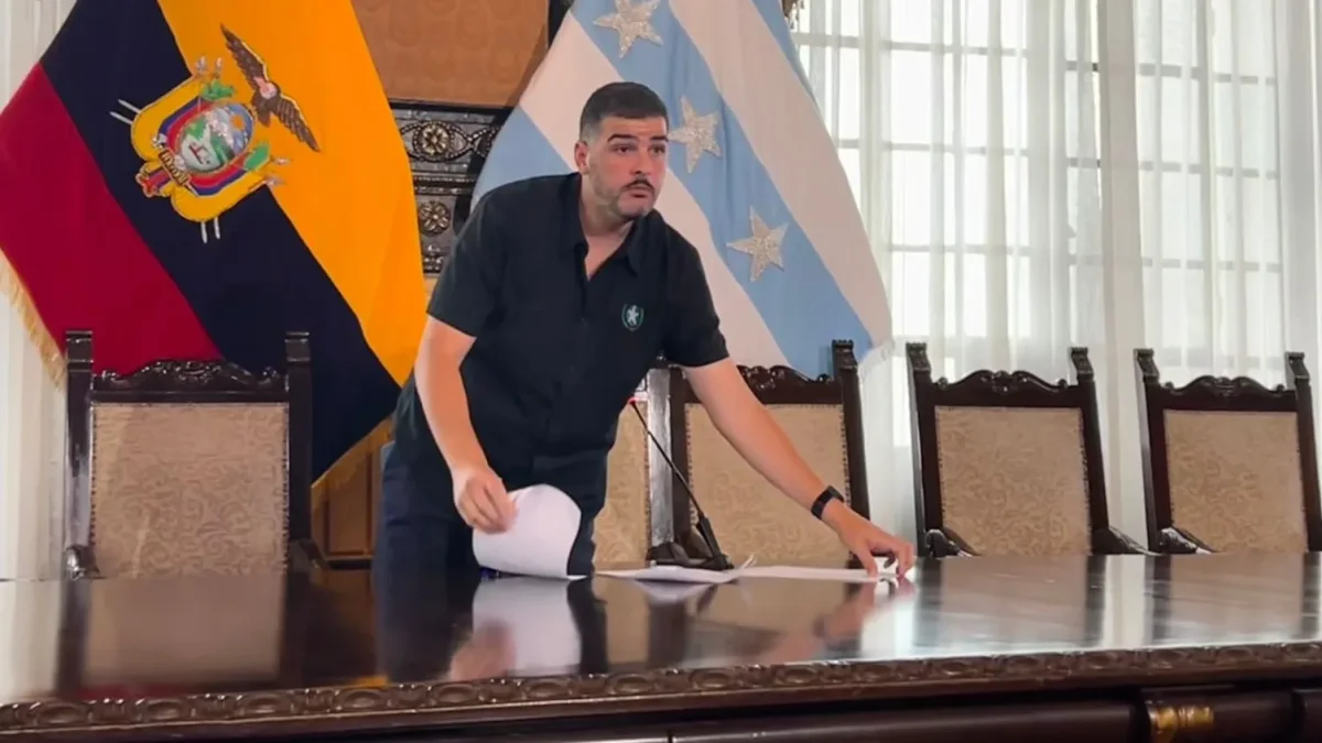 Aquiles Álvarez, alcalde de Guayaquil, fue detenido la madrugada del 10 de febrero de 2026, en Samborondón.