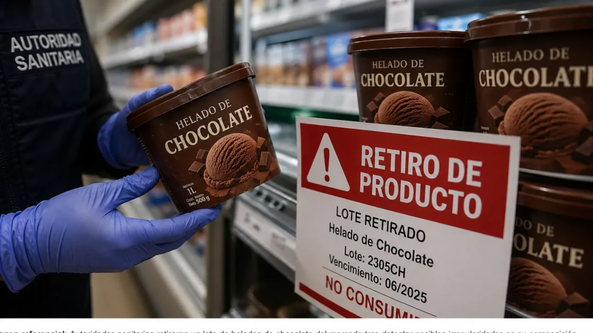 Arcsa detecta bacteria peligrosa en helado de chocolate.