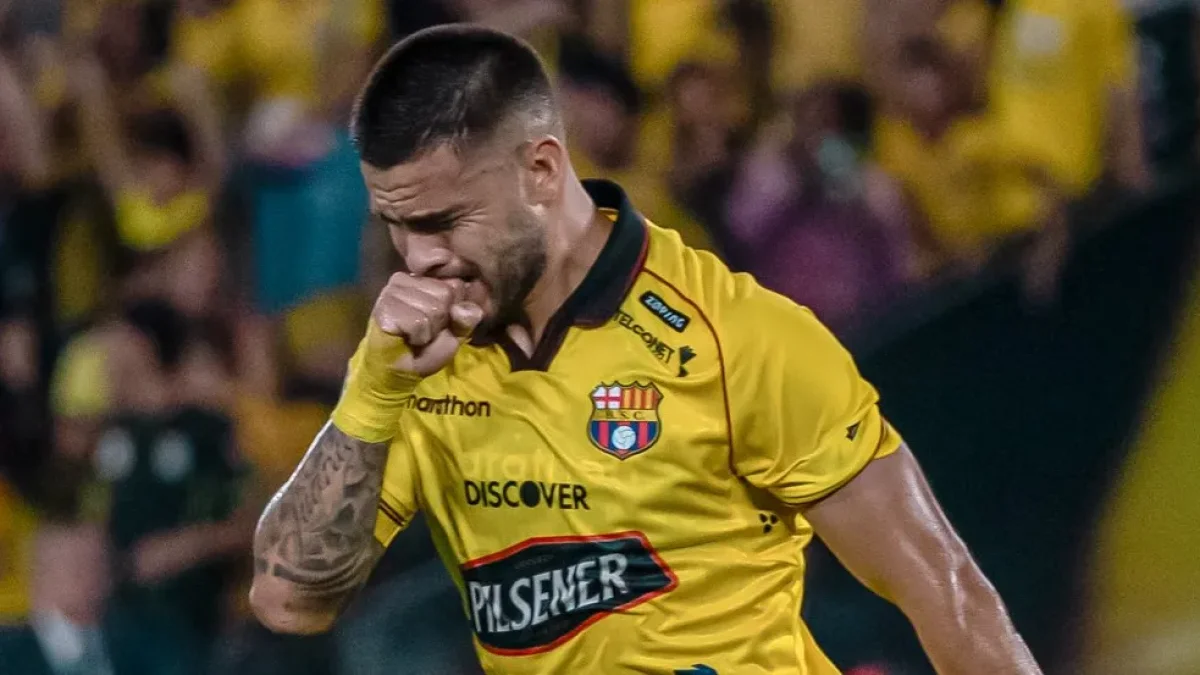 Héctor Villalba hizo el gol de Barcelona SC ante Boca Juniors.
