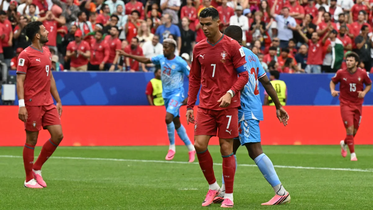 Cristiano Ronaldo jugó todo el partido entre Portugal y RD Congo en el Mundial 2026.