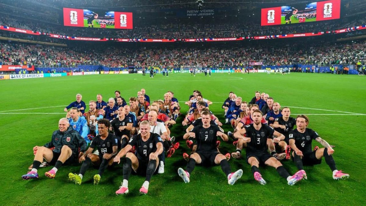 Los jugadores de la Selección de Noruega hicieron el