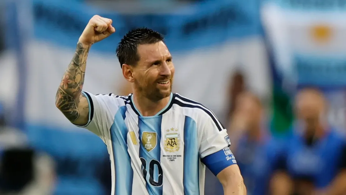 Lionel Messi celebra tras marcar el golazo ante Cabo Verde en el Mundial 2026.