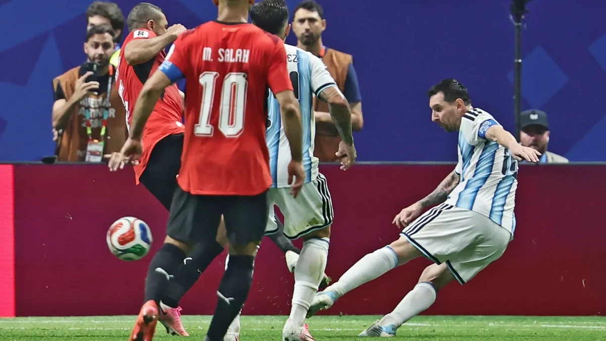 El gol de Messi al minuto 83 igualó el marcador ante Egipto en Atlanta.
