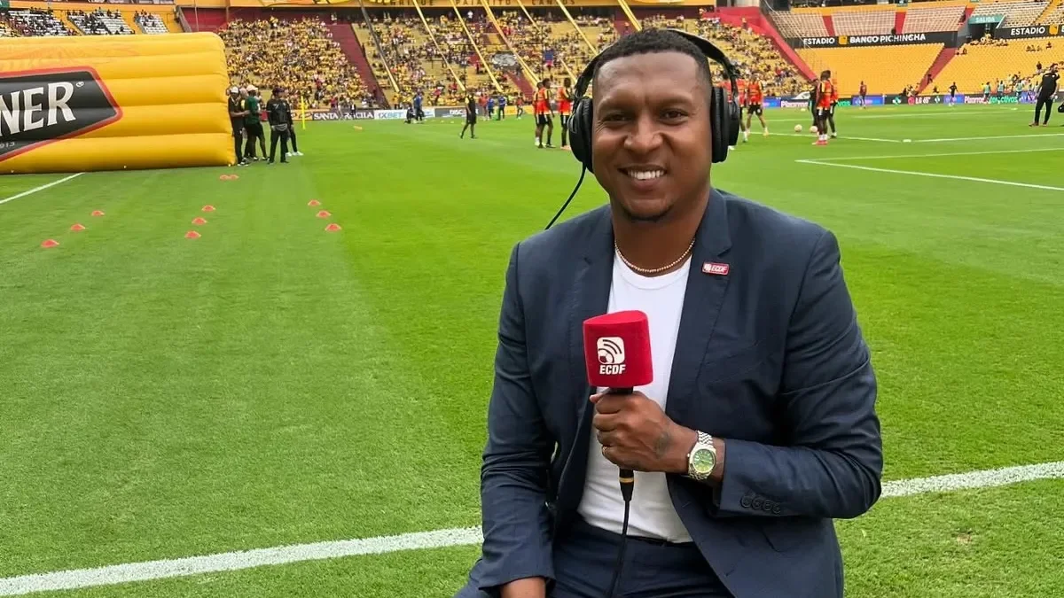 Máximo Banguera en su etapa de comentarista deportivo.