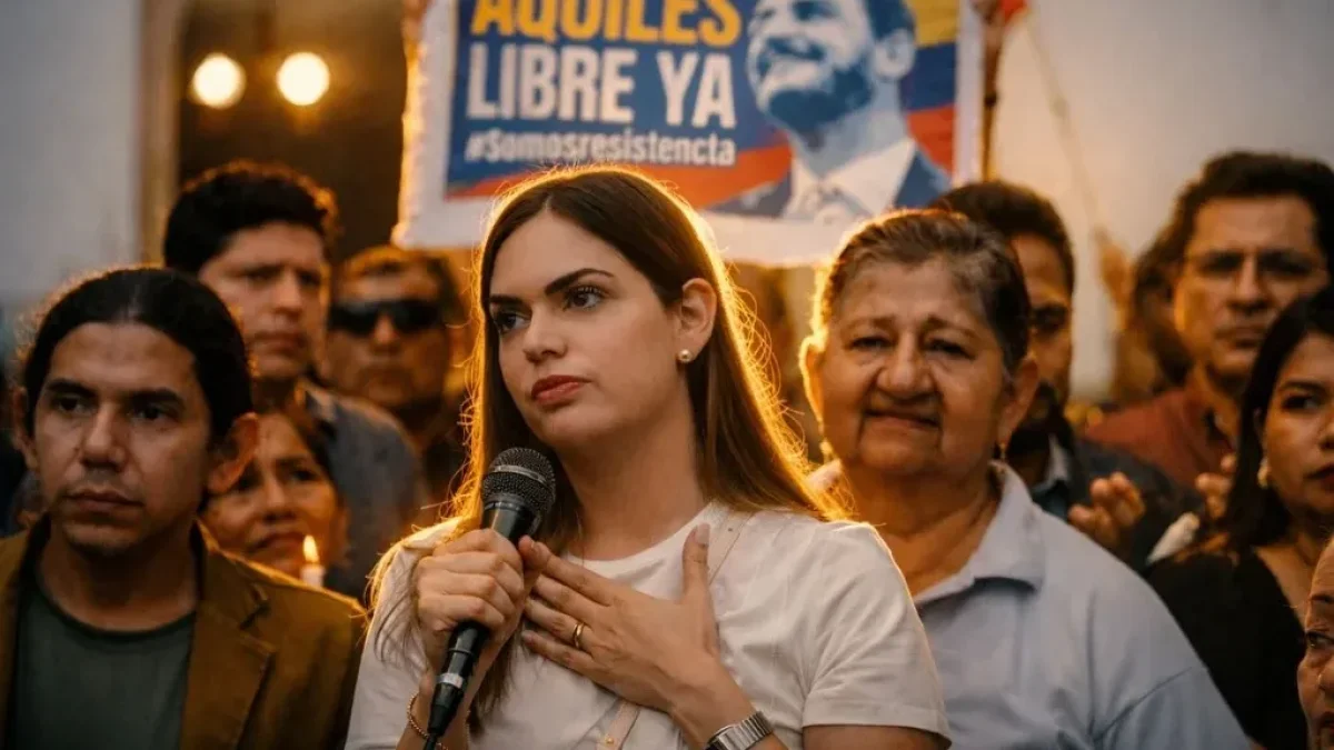 Fiorella Ycaza, esposa de Aquiles Álvarez.