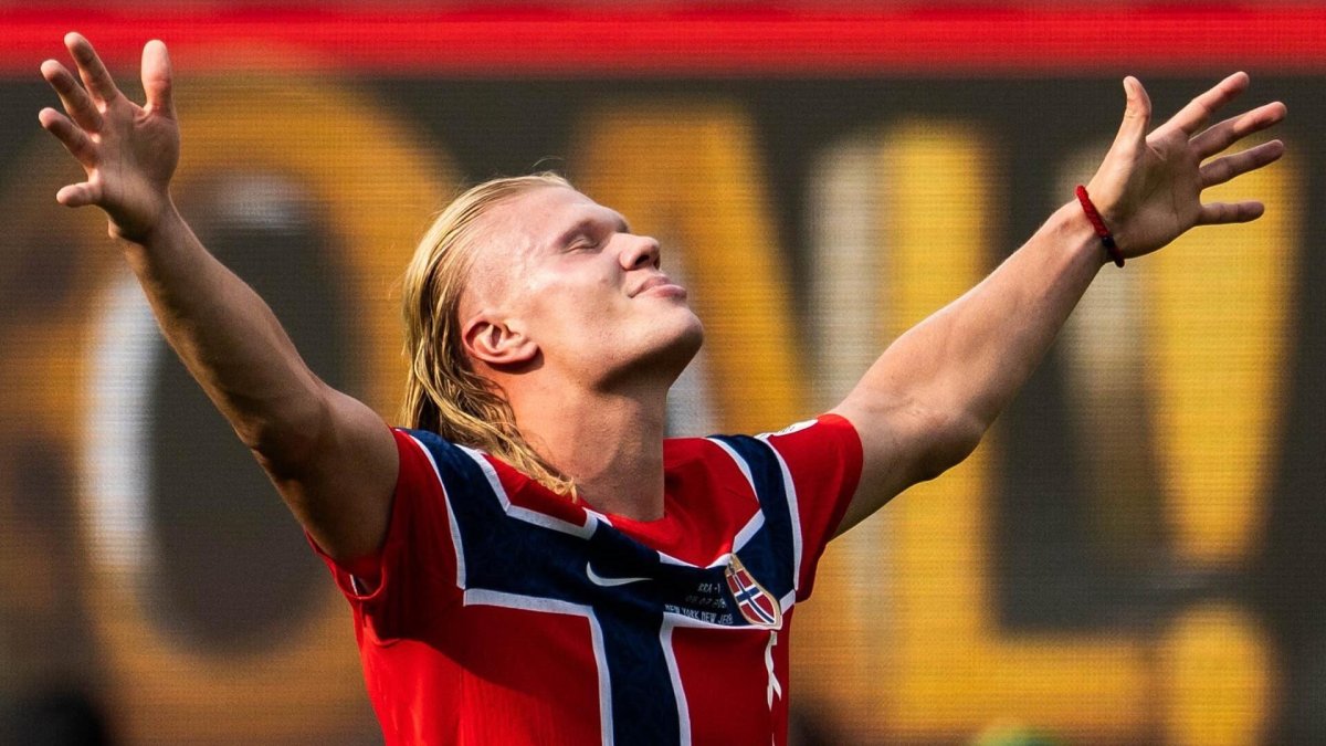 Haaland la figura de Noruega en la actualidad.