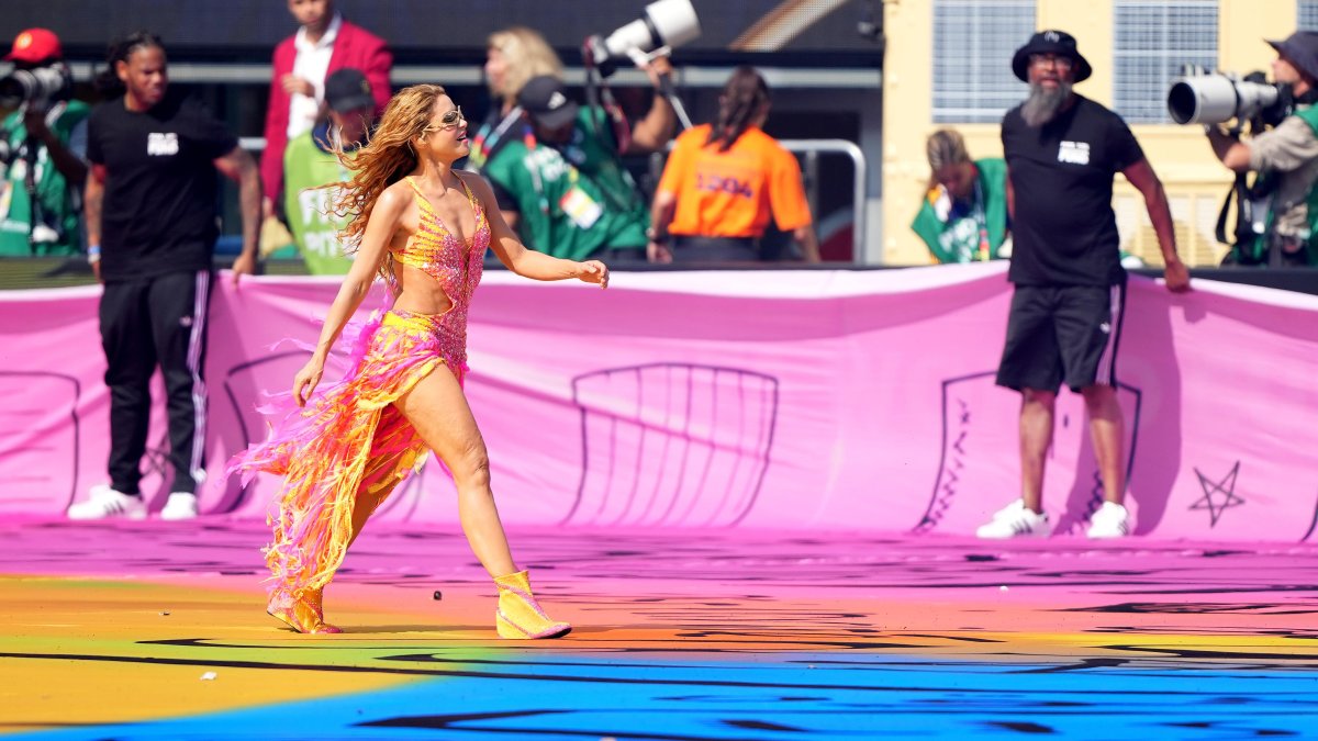 La cantante colombiana Shakira se presenta en el entretiempo del Mundial 2026.
