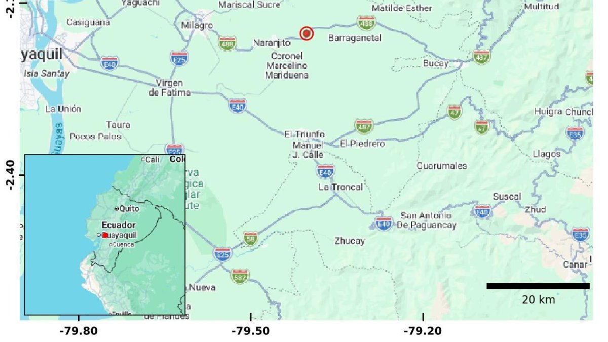 Sismo de magnitud 3,4 se registra en Durán, Guayas.