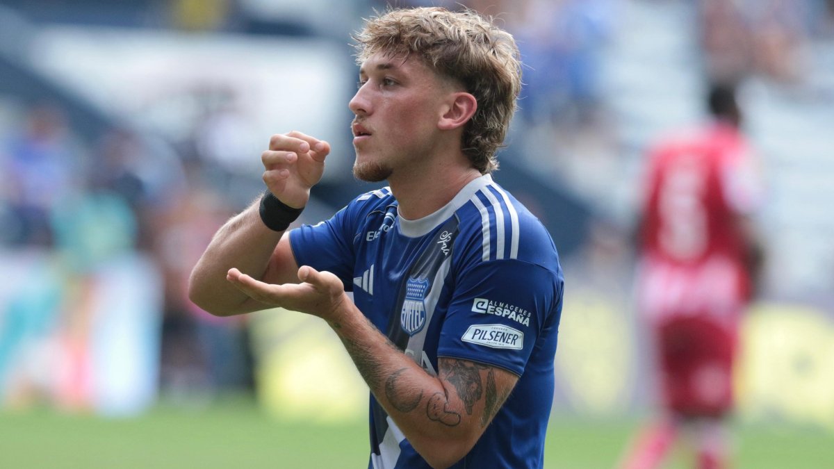 Luca Klimowicz volvió a hacer goles en Emelec, ahora ante Técnico Universitario.