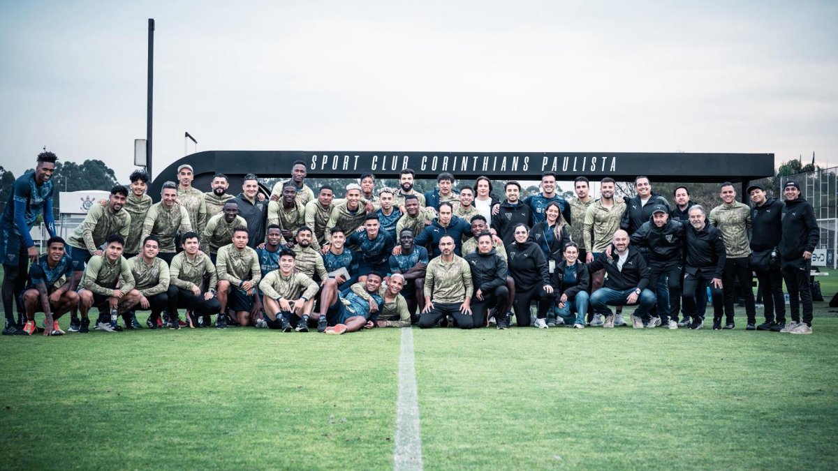 Liga de Quito entrenó en el complejo de Corinthians.