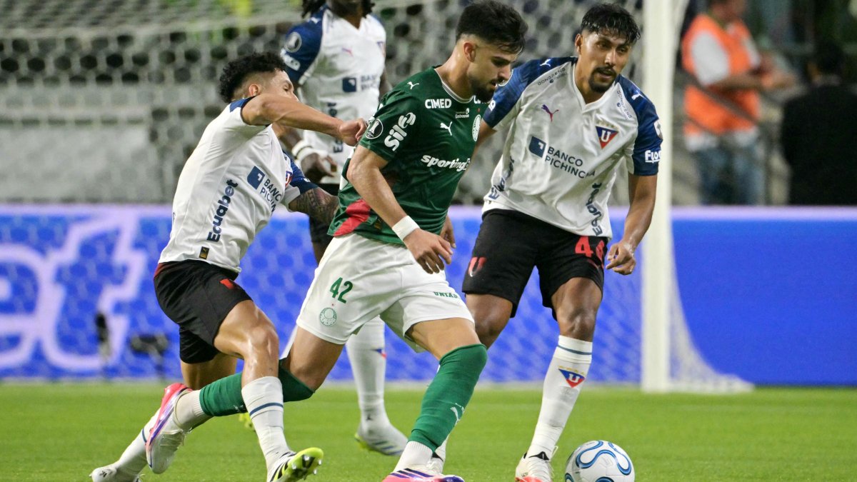 Liga de Quito empezó perdiendo contra Palmeiras, en los cuartos de final de la Copa Libertadores.