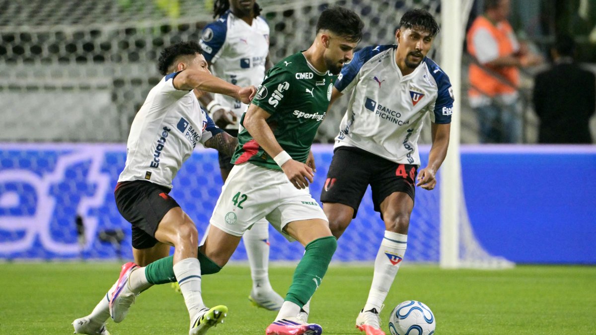 Liga de Quito empezó perdiendo contra Palmeiras, en los cuartos de final de la Copa Libertadores.