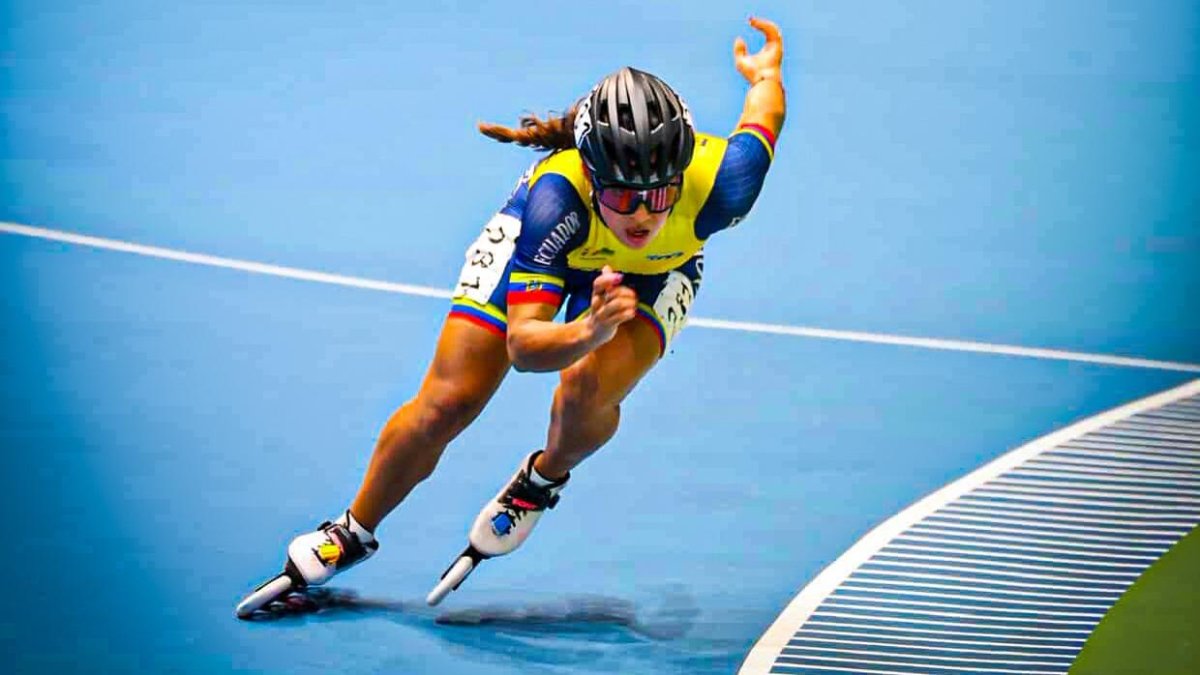 María Loreto Arias participó en el Campeonato Panamericano de Patinaje en Guarne.