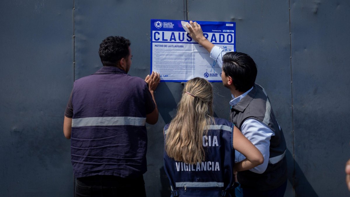 La clausura se registró en el sur de Guayaquil.