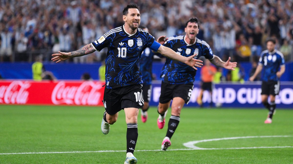 Messi durante uno de sus últimos partidos con la selección argentina.
