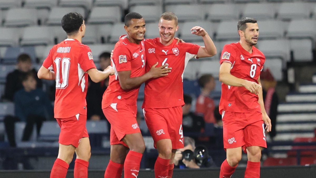 La Selección de Suiza enfrenta a Eslovenia en la UEFA Nations League.