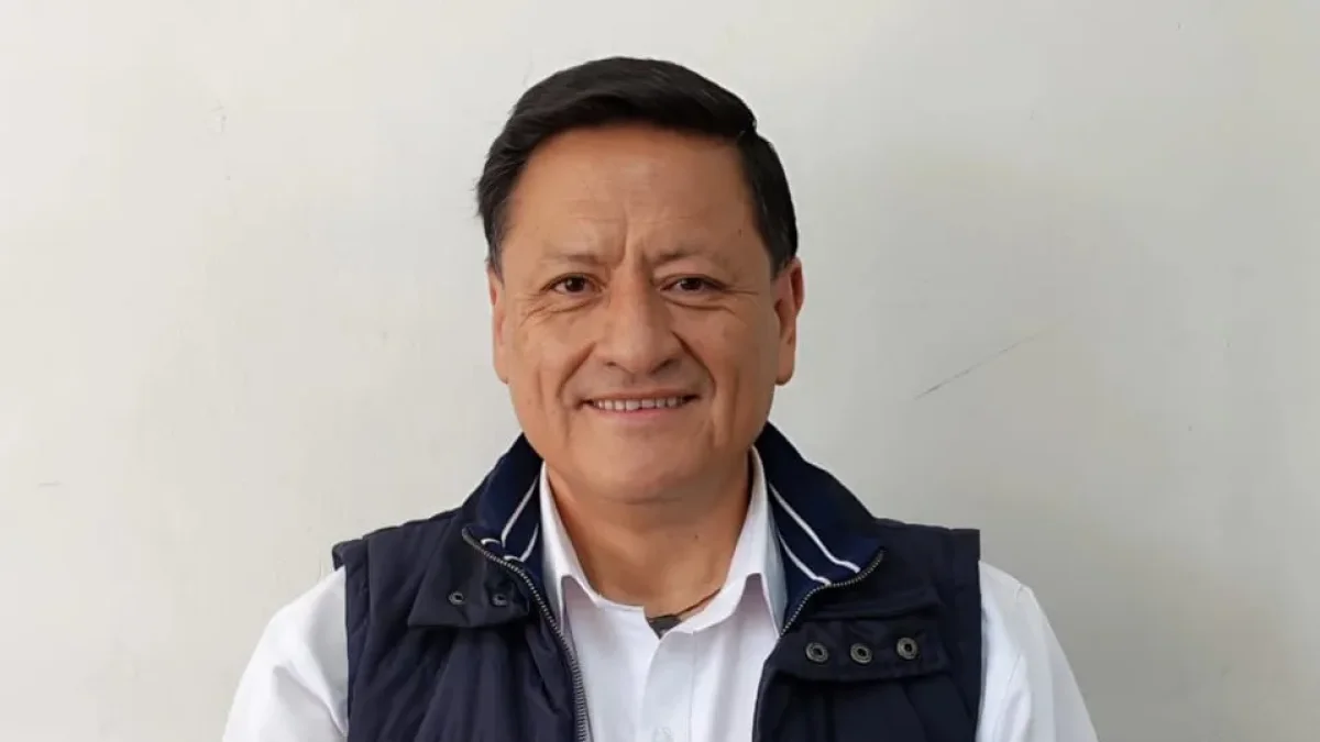 César Díaz, precandidato a la Alcaldía de Quito por el Movimiento Pueblo, Igualdad y Democracia.