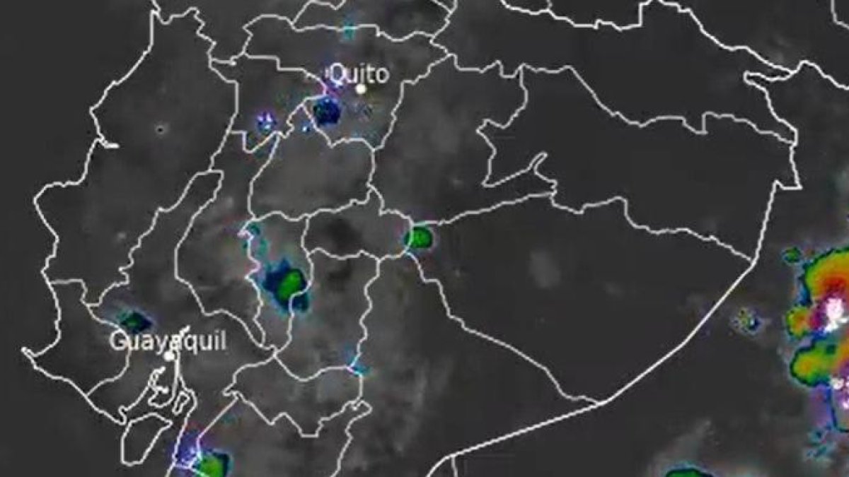 Las lluvias con tormentas eléctricas se registran en ocho provincias de Ecuador durante el fin de semana del 9 al 11 de octubre de 2026.