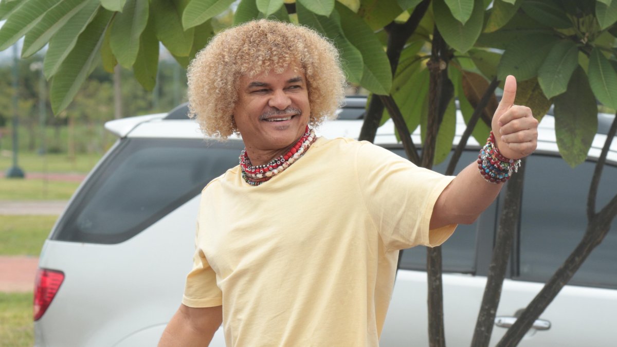 Carlos Valderrama, histórico capitán de la selección colombiana.