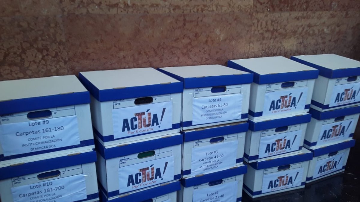 La iniciativa ciudadana se presentó con el respaldo de 219.861 firmas.