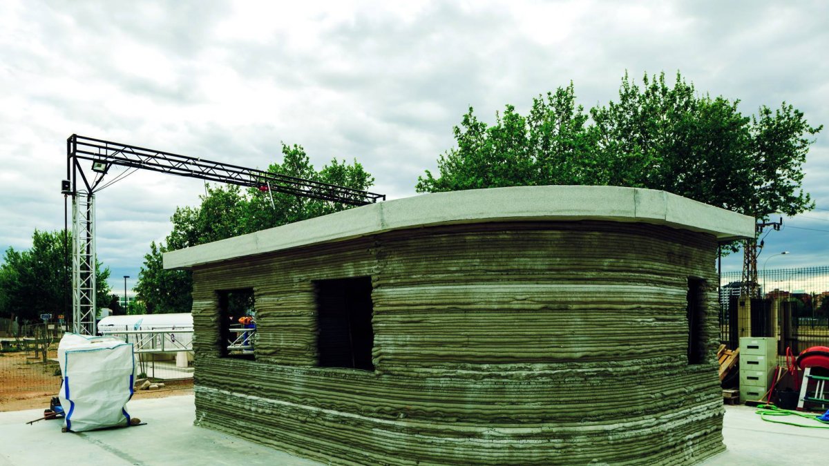 Obra. La primera vivienda levantada in situ en España con la técnica.