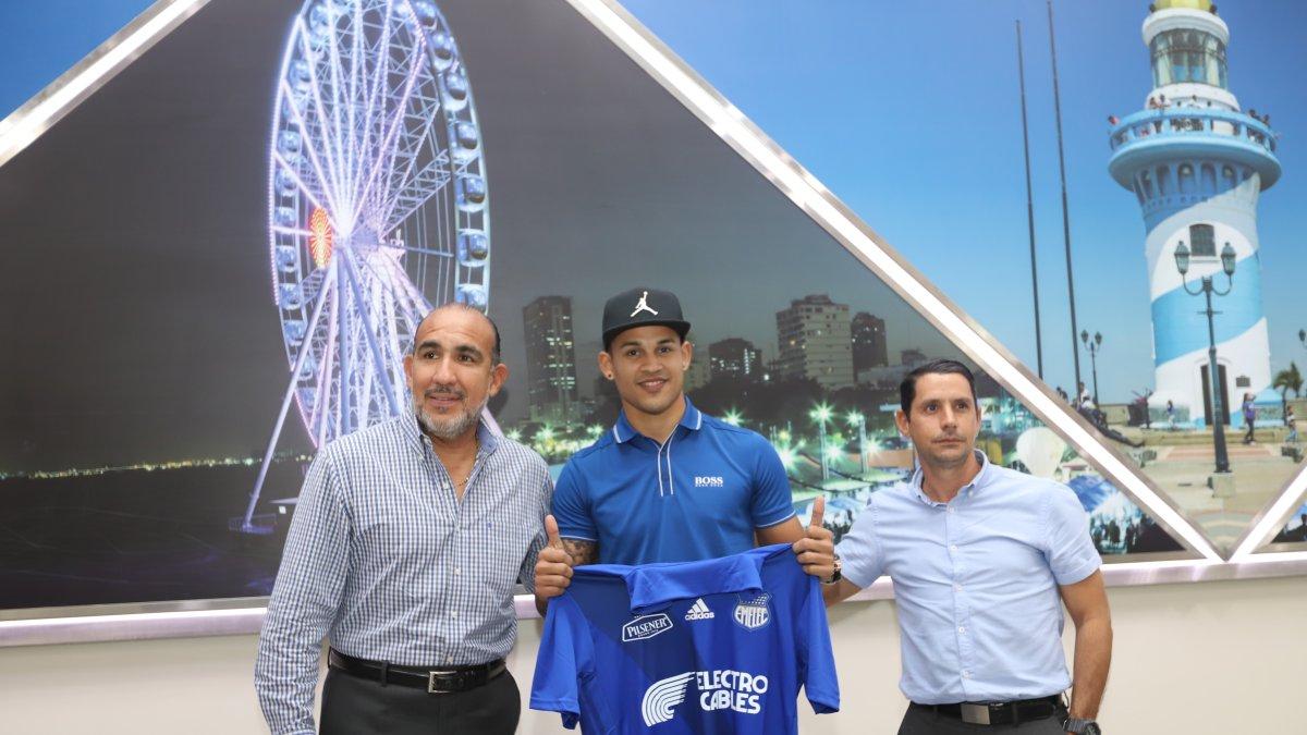 Llegada de Edwin Pernía, el pasado 9 de julio de 2019.