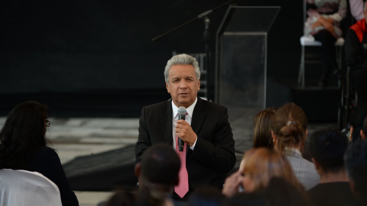 Imagen de archivo. El presidente Lenín Moreno calificó el subsidio a los combustibles de 