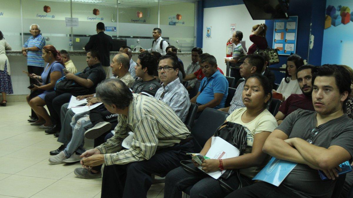 Hay usuarios que llevan hasta un mes, a la espera de sus trámites.