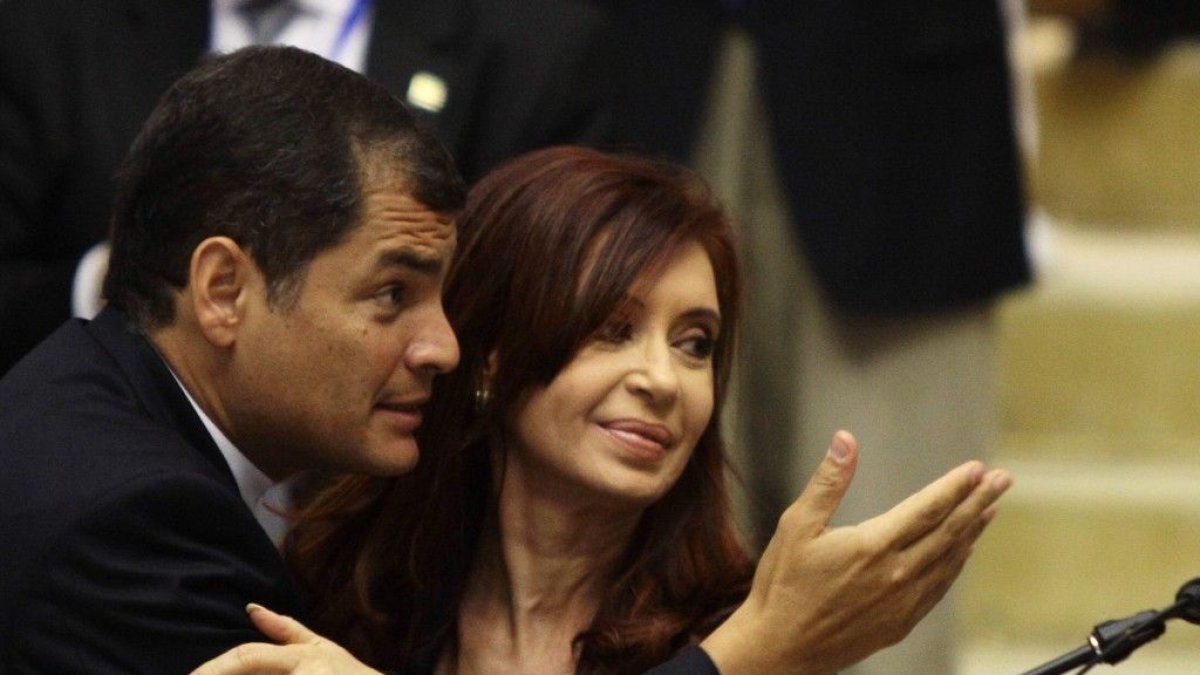 Correa y Kirchner en un encuentro pasado.