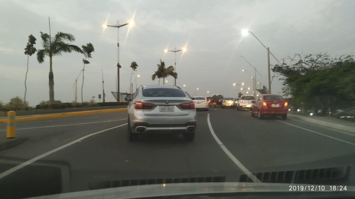 El percance se registró en La Puntilla.