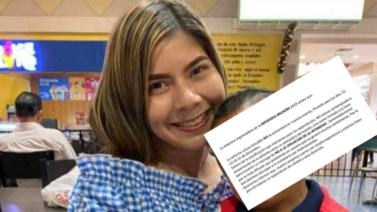 Julissa Astudillo si estará en la Feria de Milagro, pero no como presentadora.