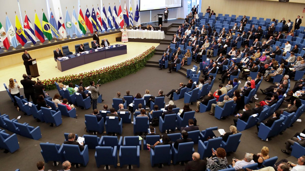 Autoridades. Ecuador está presente en la reunión de Panamá.