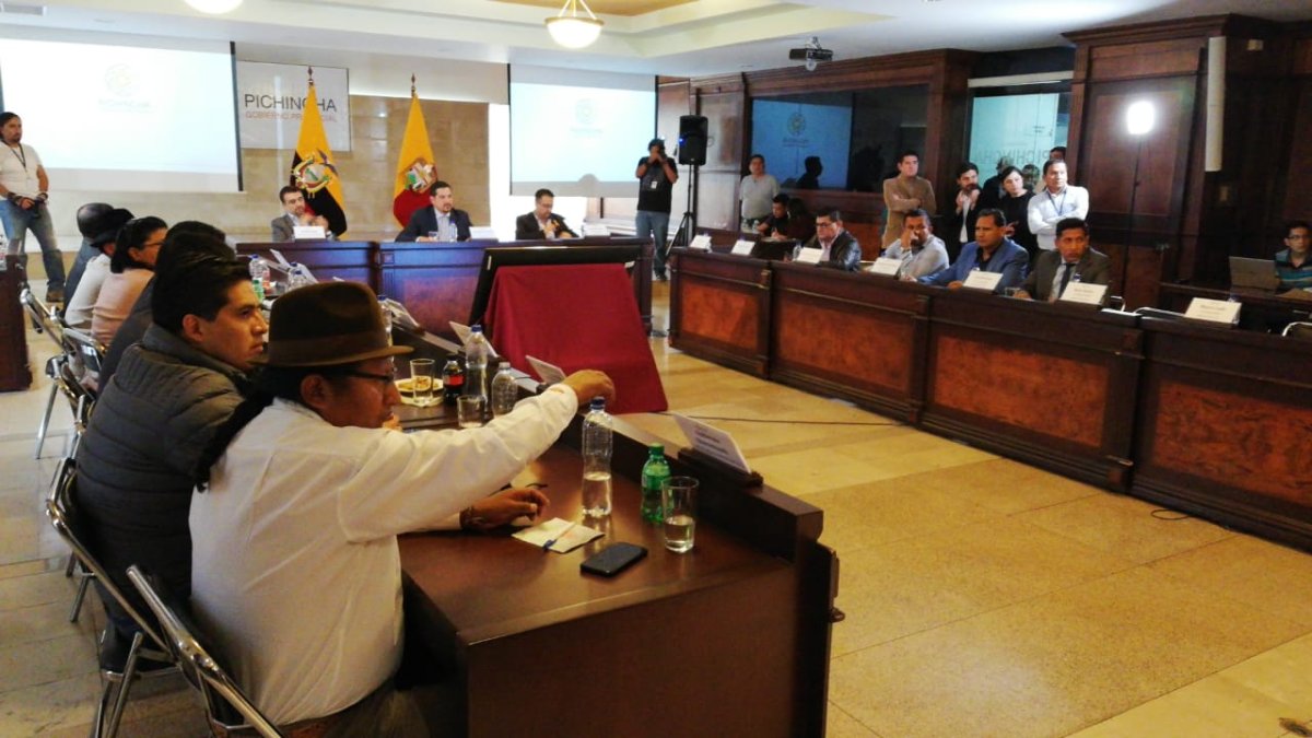 Los integrantes del Consejo provincial de Pichincha sesionó el 13 de diciembre de 2019.