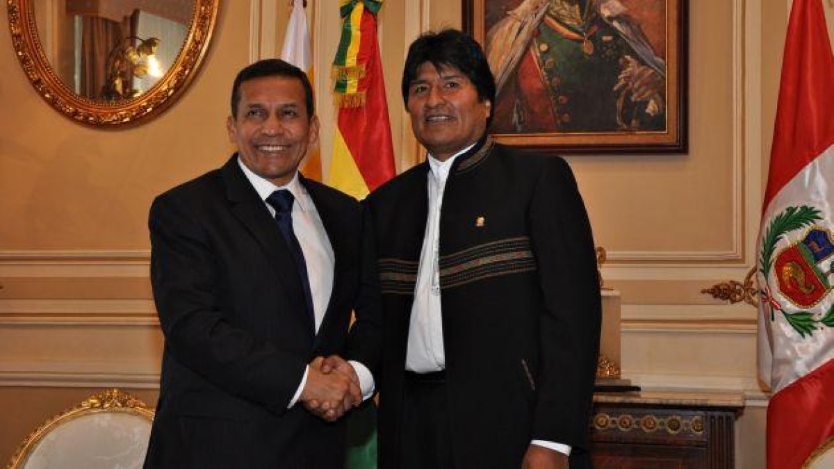 Apoyo. Evo Morales y Ollanta Humala en una foto de archivo.