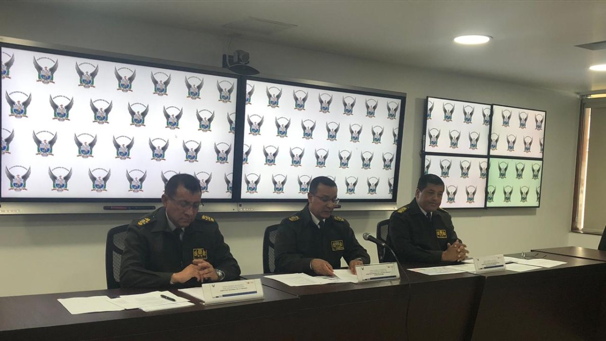 Las autoridades informaron los resultados es una rueda de prensa.