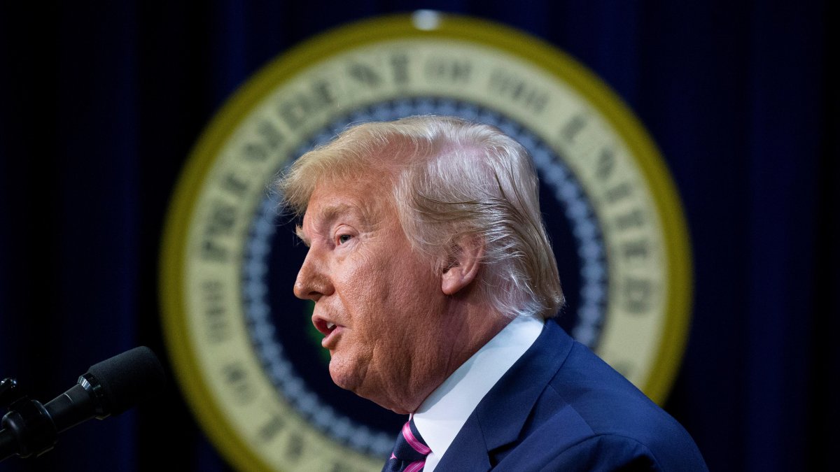 Donald Trump durante un evento llamado 