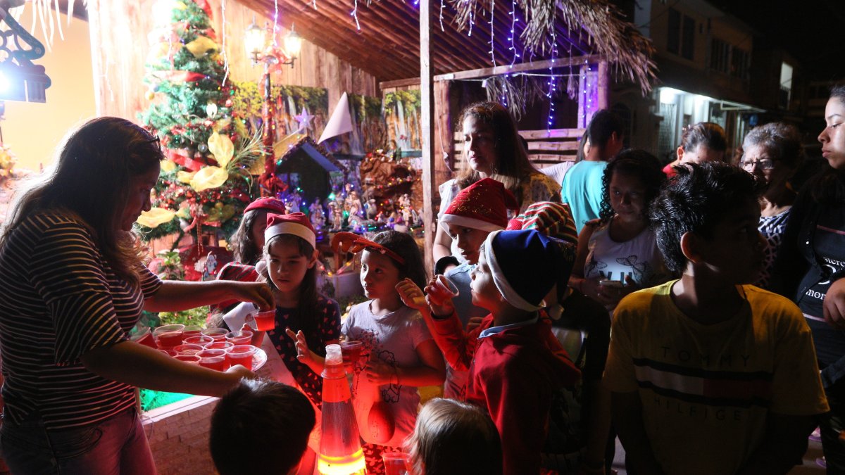 Cierre. La ciudadela Huancavilca Norte en la clausura de su novena navideña.