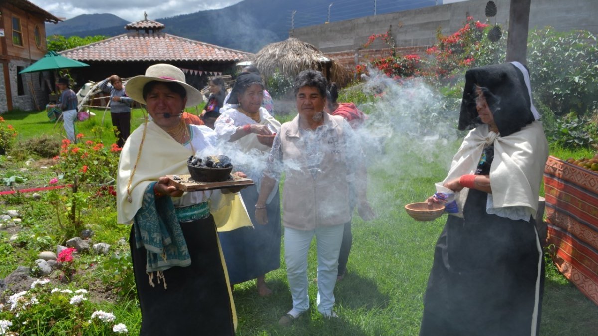 Evento. La ceremonia se realizó en la Plaza de la Vida, en el cantón Ibarra.