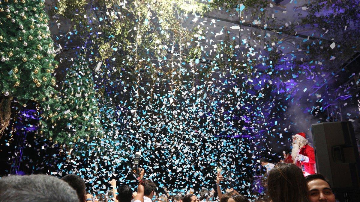 Hasta Papá Noel estuvo presente en el encuentro.