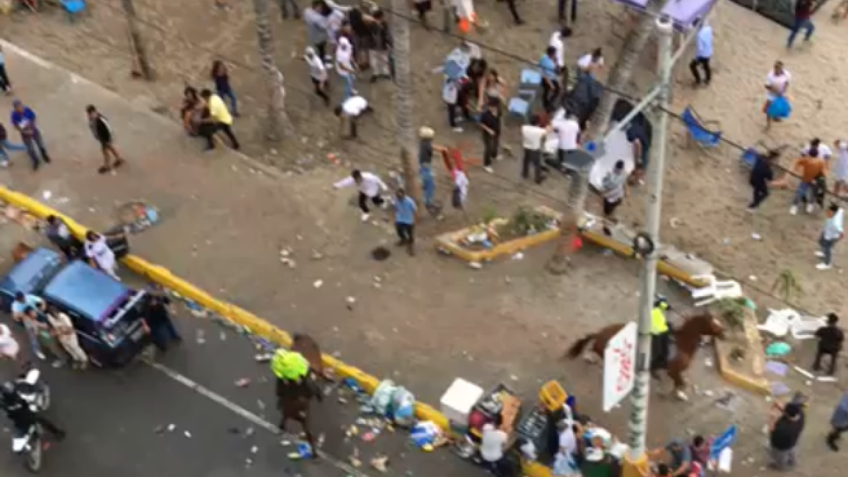 Salinas. En redes sociales se difundieron imágenes y videos de balnearios llenos de basura tras las celebraciones de fin de año. 