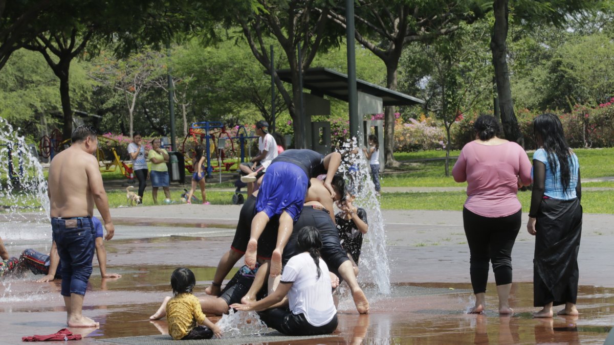Las familias se recrean en los parques acuáticos de Guayaquil, tras un fuerte sol. 



PERIODISTA : BLANCA MONCADA 



FECHA : 29/12/2019 



Agencia (ag-extra)
