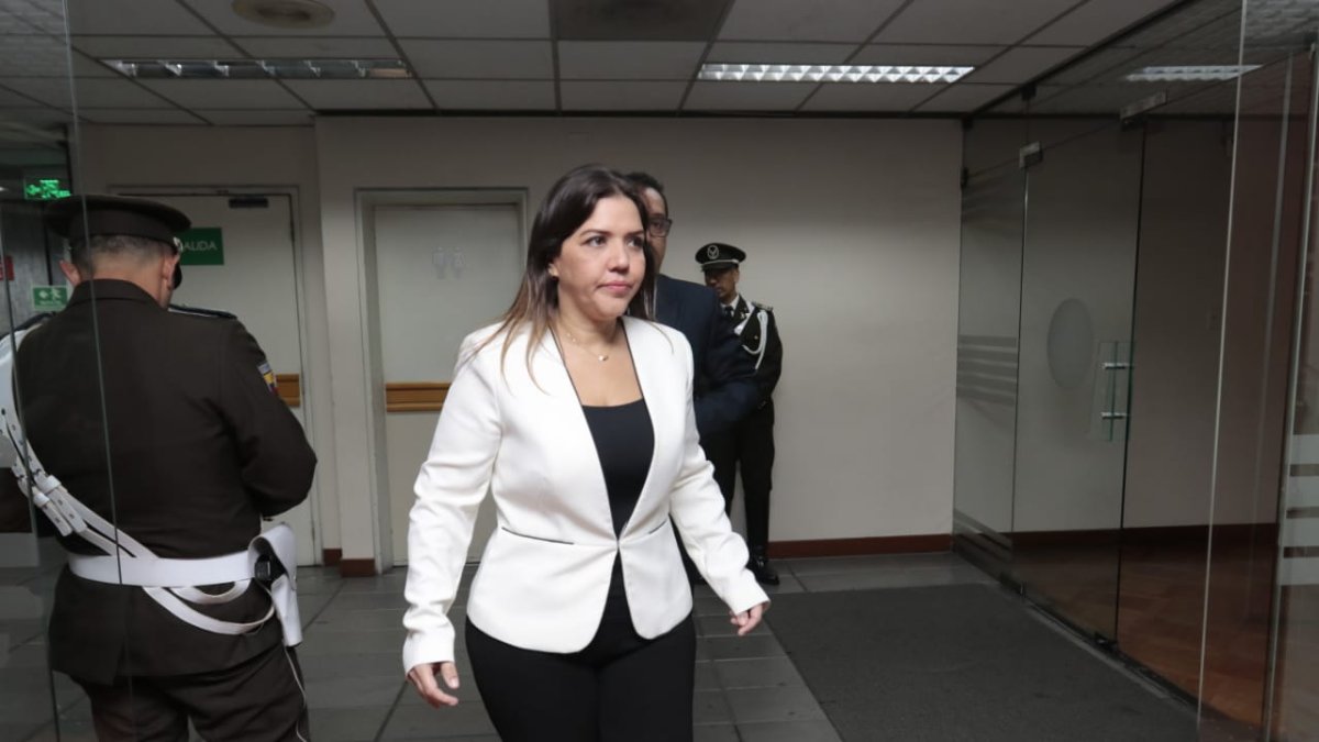 Vicuña llegó a la Corte Nacional para su audiencia de juzgamiento.